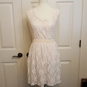 Cream lace dress